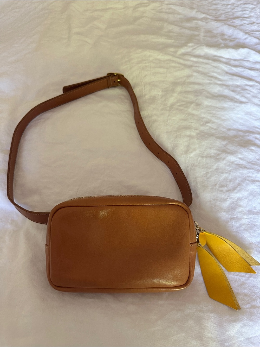 Clare V belt bag EUC Tan Leather